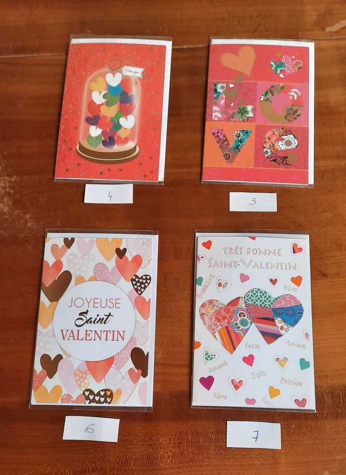 Carte Saint Valentin, neuve sous blister - photo numéro 3