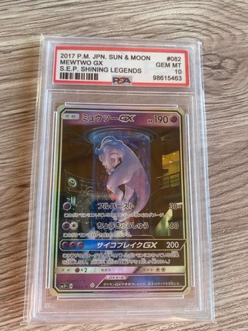 Pokemon Mewtwo Gx #082 Alternative Art Shining Legends 2017 Jap