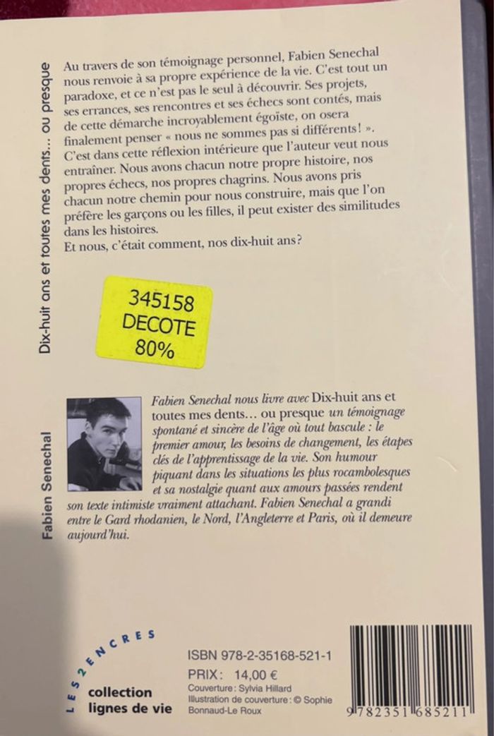 Livre de Fabien Senechal - photo numéro 2