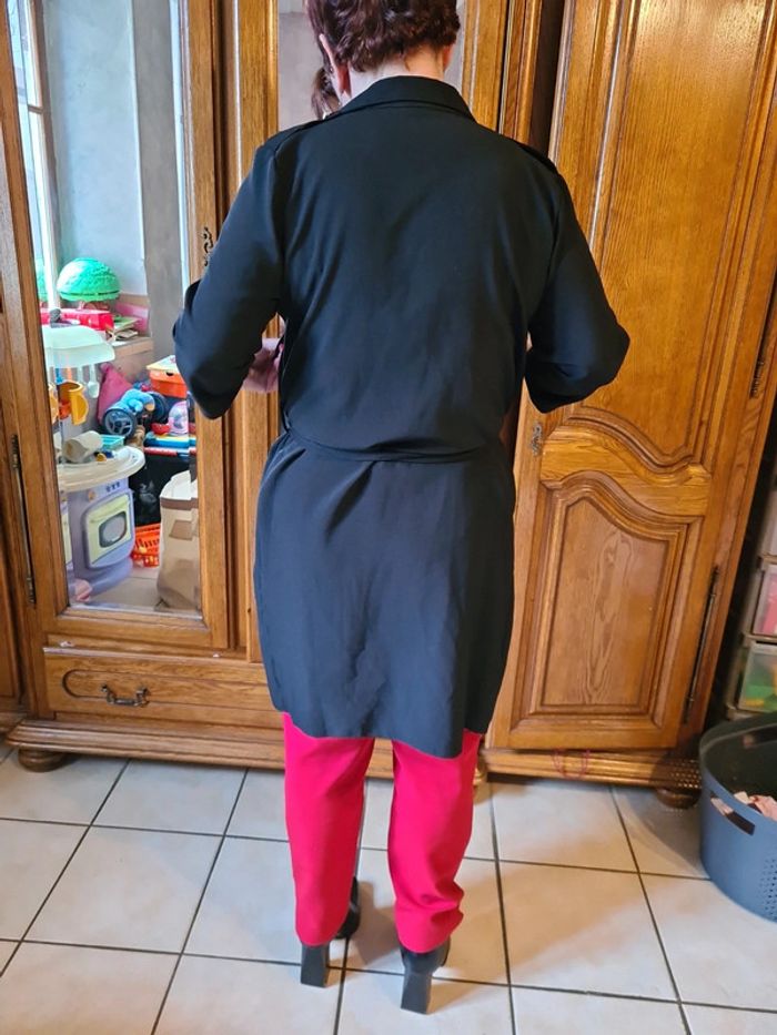 Veste longue à nouer noire longue italy - photo numéro 12