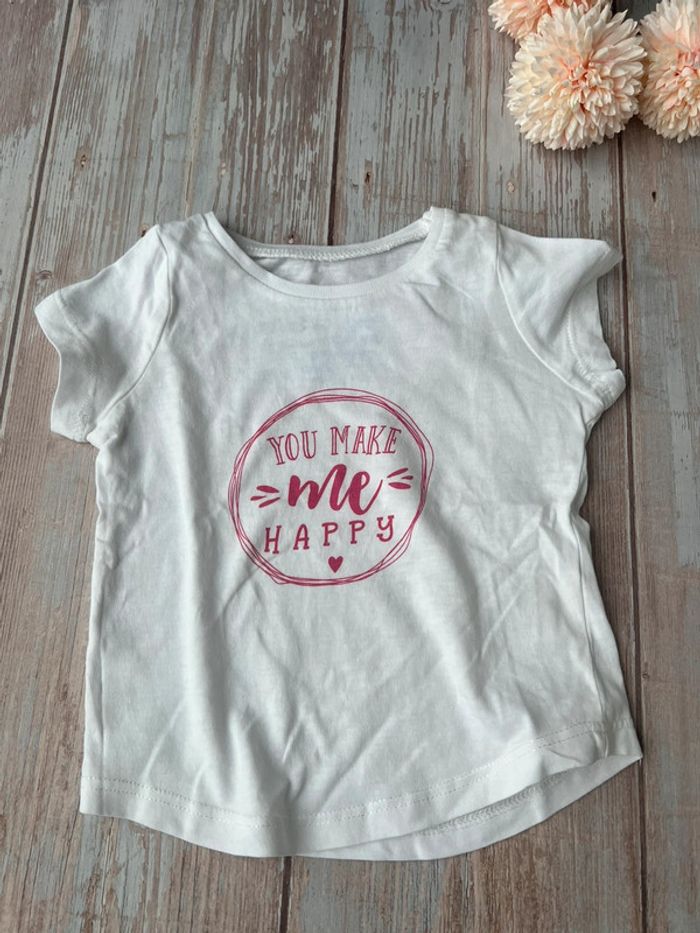 Lot 9 tshirts manches courtes + 1 bandeau 6 mois - photo numéro 11