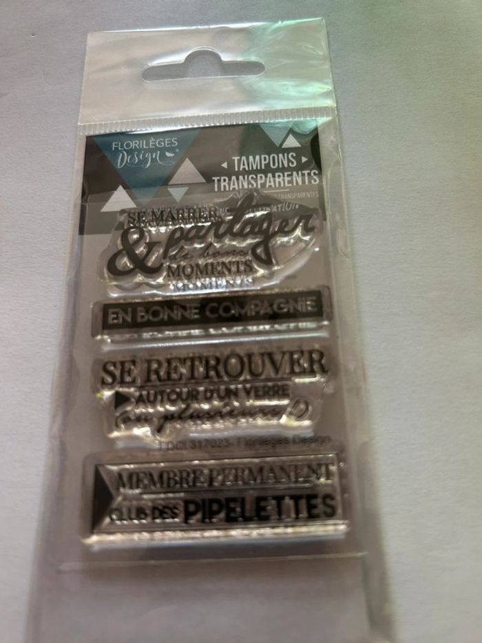 Lot de tampons texte Florilèges Design