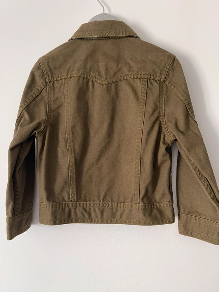 Veste en jean Levi’s taille 4 ans couleur marron/kaki état neuf - photo numéro 2