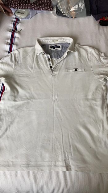 Polo blanc homme English Laundry