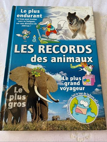 Livre. Les records des animaux neuf