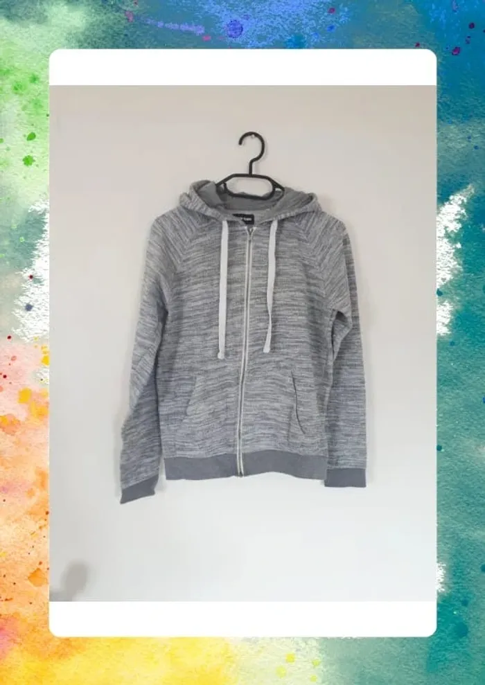 Sweat zippe a capuche XS ado