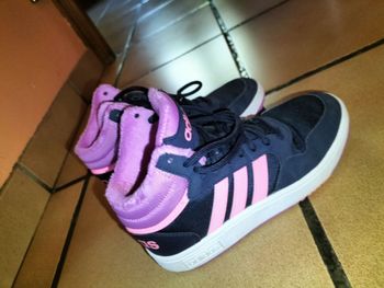 Baskets montantes adidas fille