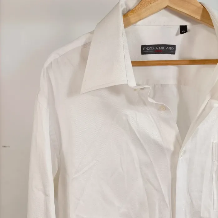 Chemise blanche Enzo di Milano homme coupe droite taille XL A840 - photo numéro 4