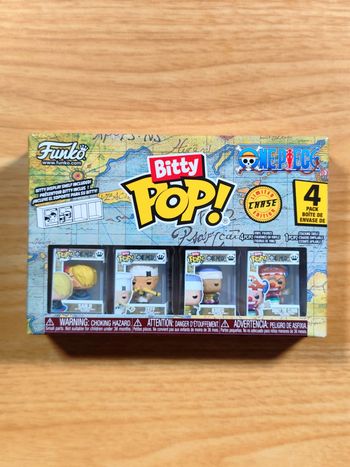 Boîte 4 Bitty Pop! One Piece - Sanji, Zeff, Krieg & Buggy (CHASE)