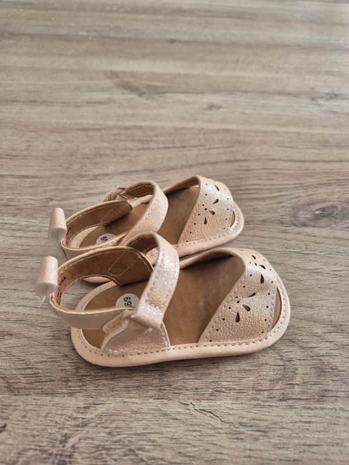 Sandale rose pale 0/6 mois - photo numéro 3
