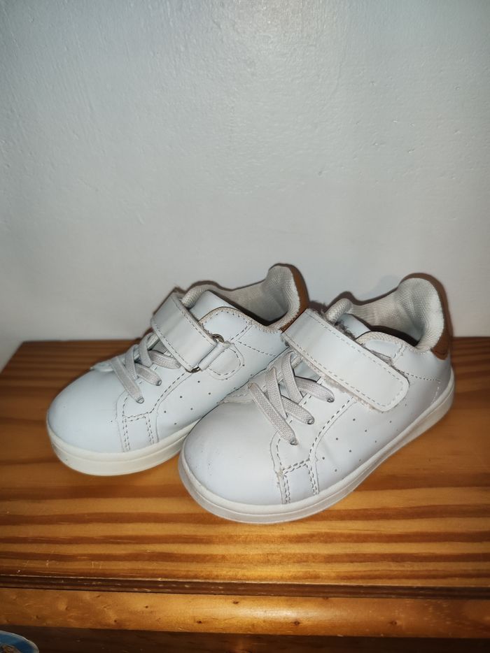 Basket blanche et marron - photo numéro 3