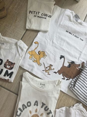 Lot tee-shirts manches courtes 