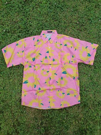 Chemise rosé homme L