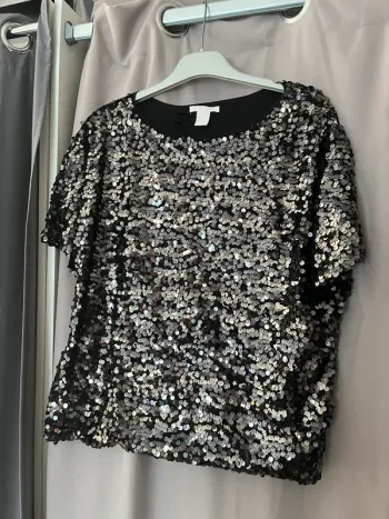 Top à sequins brillant & festif