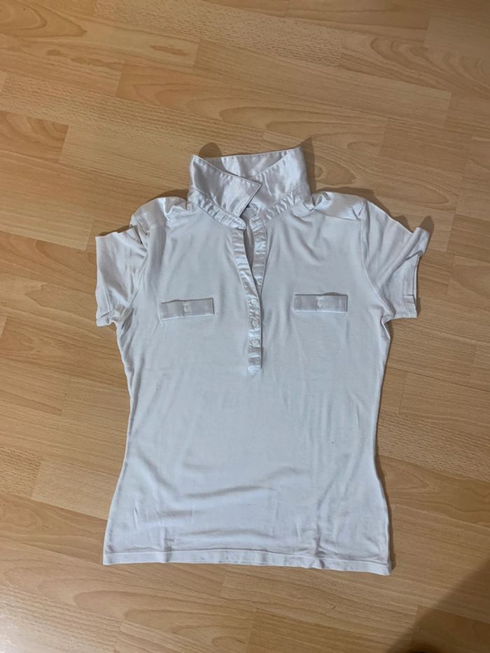 Teeshirt col satiné