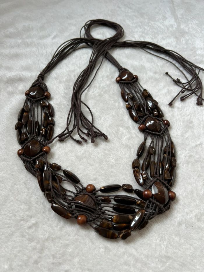 Ceinture de taille à nouer pierres Witchy trending y2k - Taille ajustable
