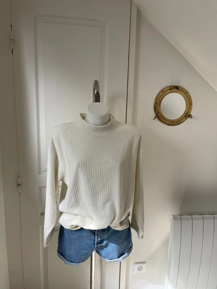 Pull crème - photo numéro 2