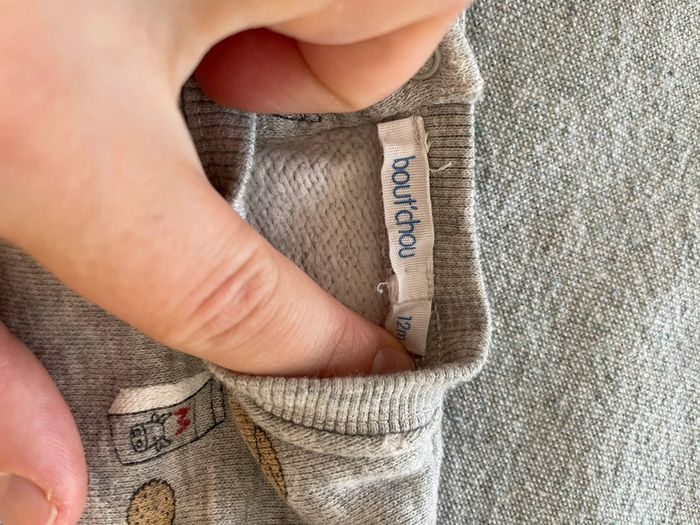 Sweat boutchou milk 12 mois - photo numéro 2