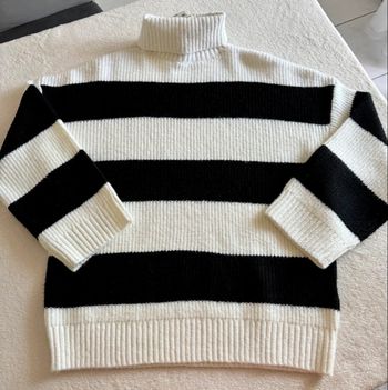 Pull Rayé noir et blanc 