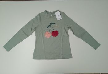 Tee-shirt neuf Vertbaudet fille 10 ans 