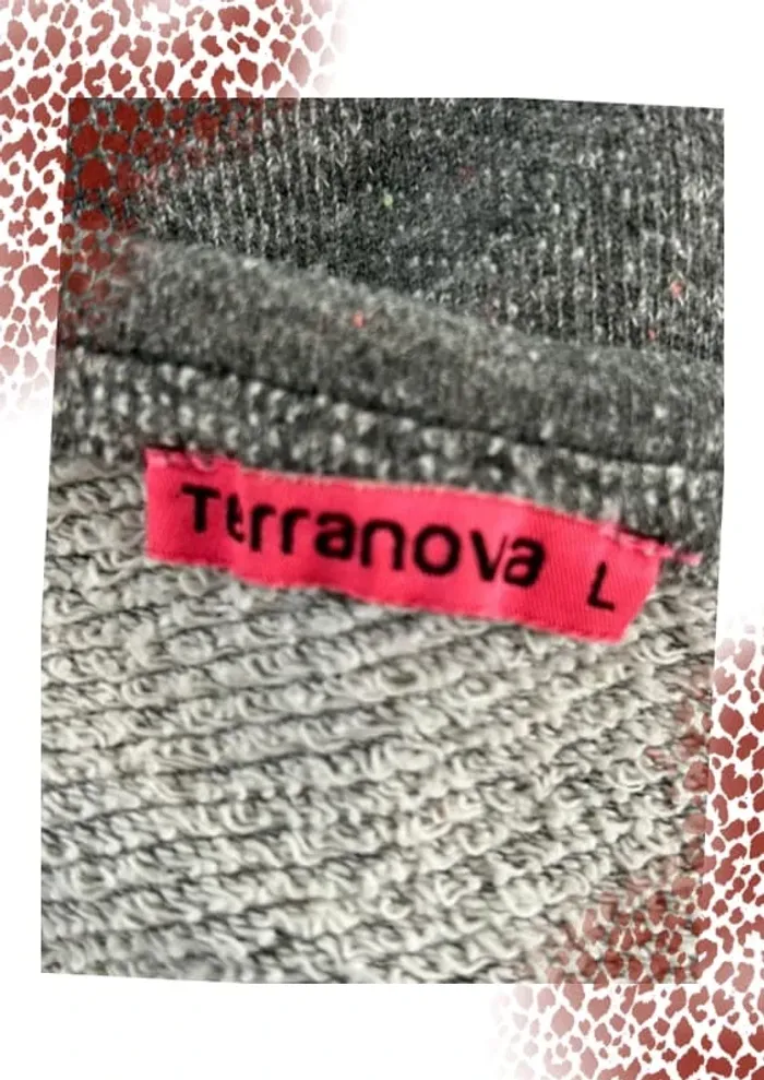 Sweat manches longues gris Terranova taille 40 - photo numéro 3