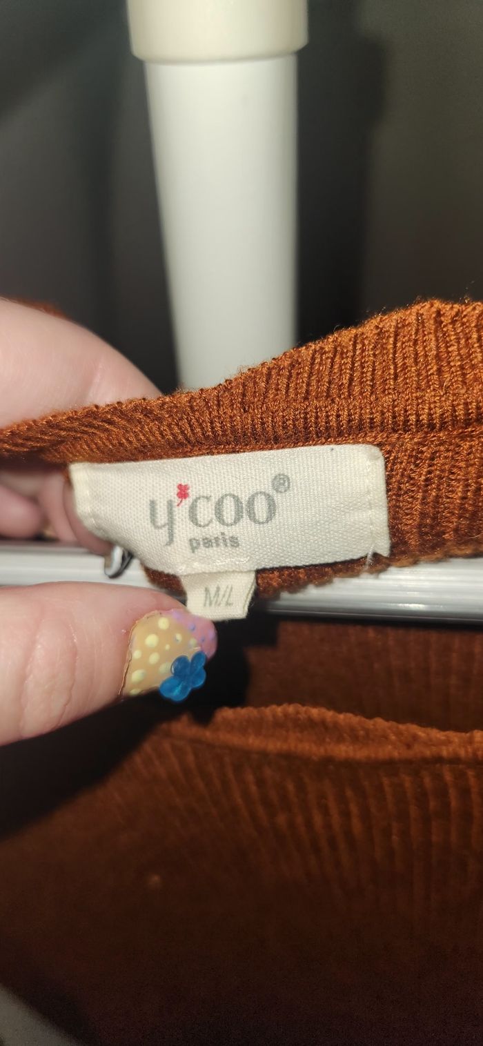 T-shirt manches longue côtelé - photo numéro 3