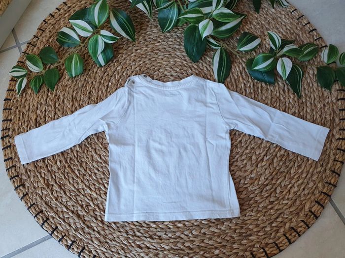 Lot Vertbaudet bébé garçon 12 mois - tee-shirts manches longues et gilet à capuche - photo numéro 6