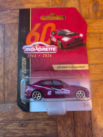 Alfa Romeo Giulia Quadrifoglio Majorette 60 Anniversary Edition 