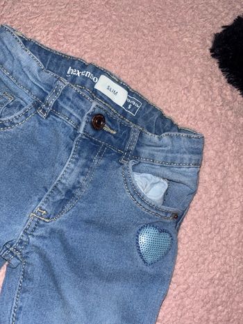 Jean à motif 5 ans fille