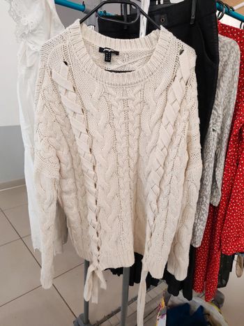 Pull laine blanc