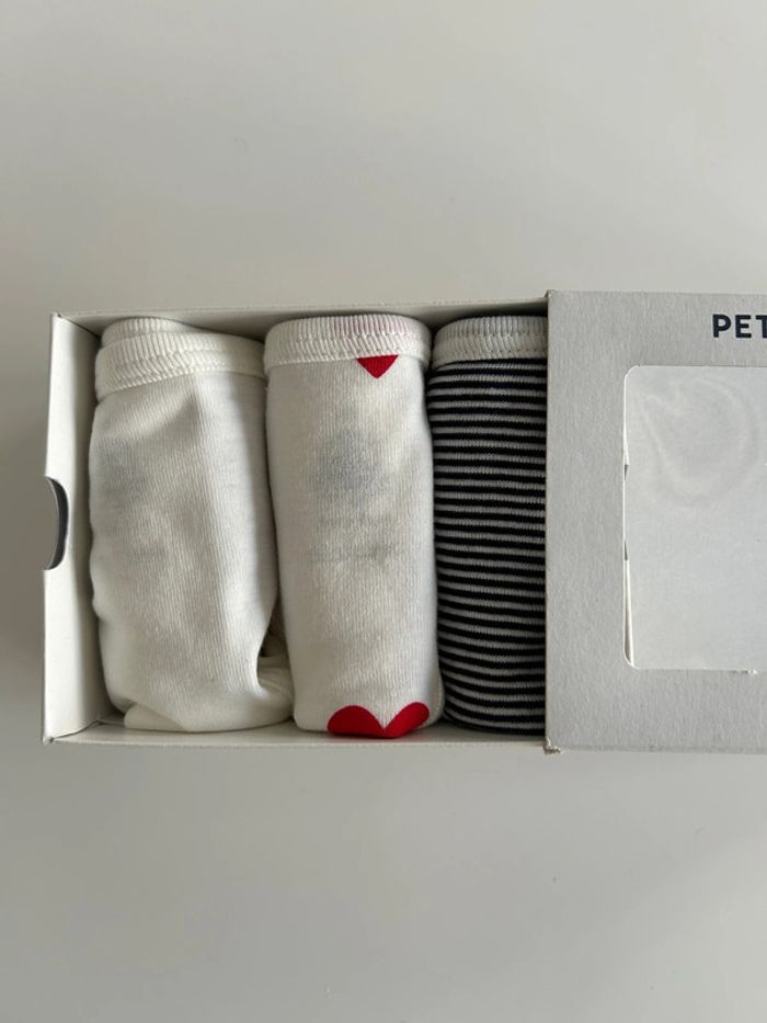 Lot de 3 culottes Petit Bateau Neuf t.XXS - photo numéro 2