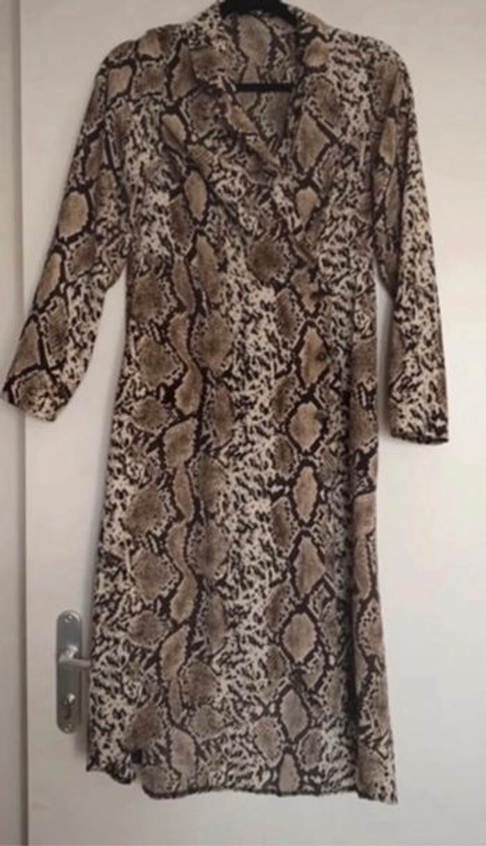 Robe longue motifs peau de serpent