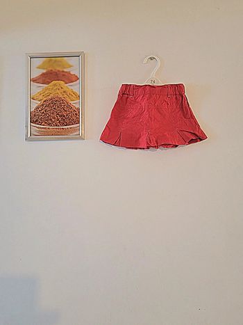 Jupe en coton rouge Taille 9 mois