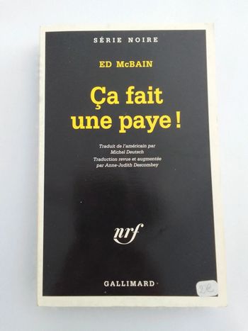 Ed McBain 🍀 Ça fait une paye!