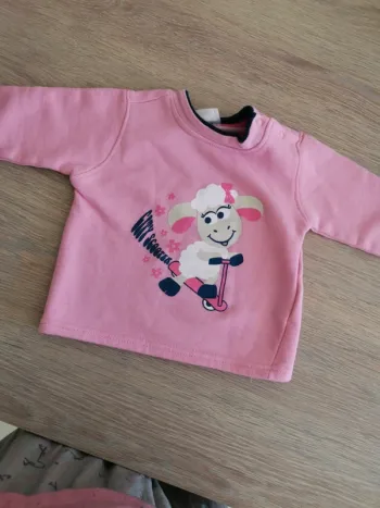Pull 6/9 mois taille grand
