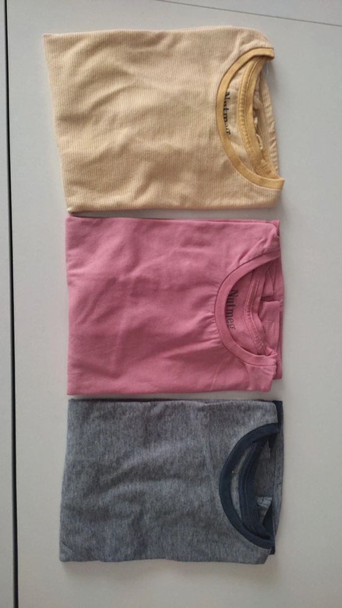 Lot de 3 t-shirts ML Nutmeg T.5-6 A