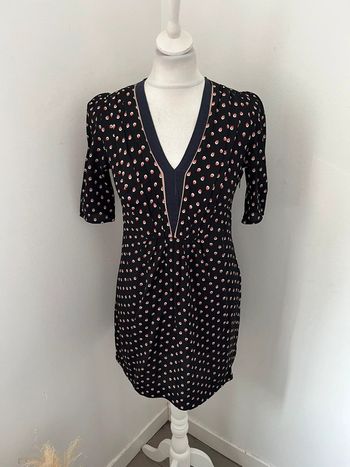 Robe noire à motifs Claudie Pierlot XS