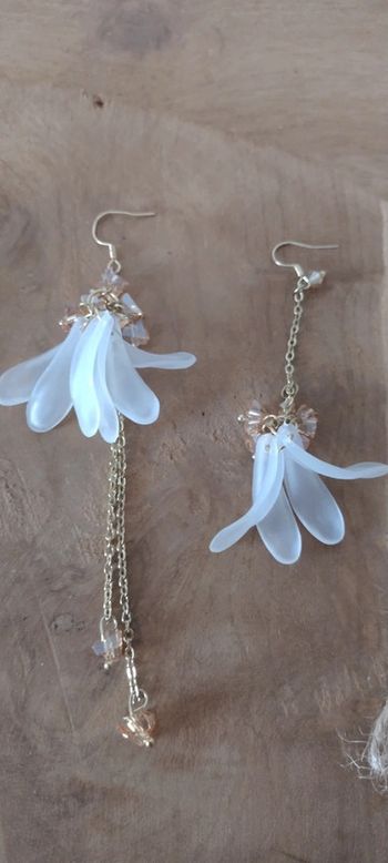 Boucles d'oreilles asymétriques feuilles
