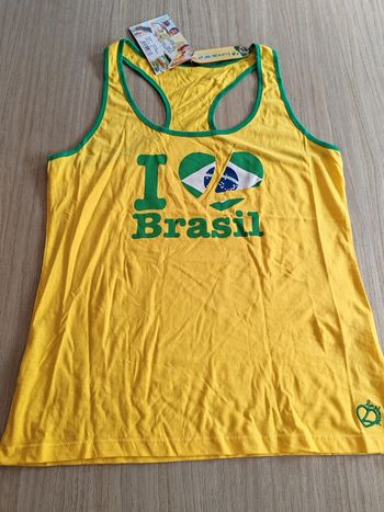 Débardeur jaune brasil