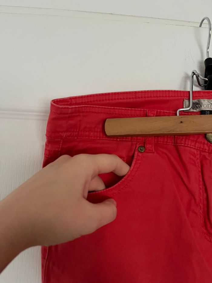 Ensemble (blouse Cache Cache + pantalon taille basse K Woman) taille M très bon état - photo numéro 12