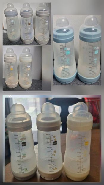 Lot 10 biberons mam 320ml