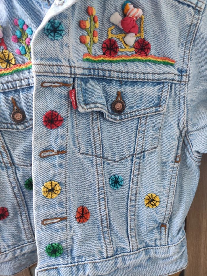 Veste en jean Custer vintage 4 ans - photo numéro 5