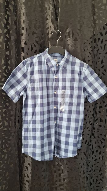 Chemise garçon GAP Kids – carreaux bleu – NEUVE avec étiquette