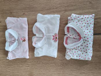 Lot de 3 bodies col claudine obaibi manches longues