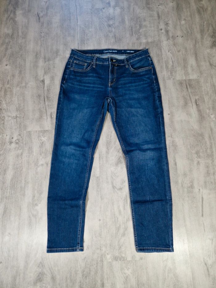 Jean's Calvin Klein Curvy Skinny Bleu Taille XL Femme