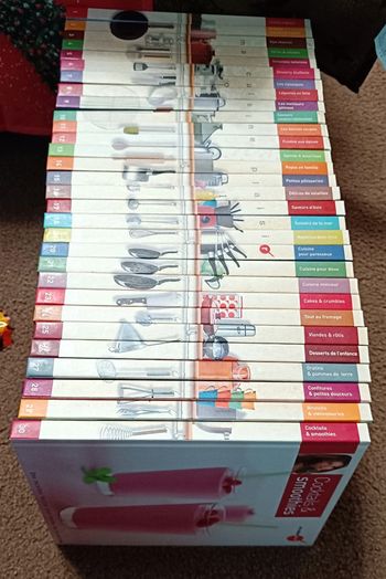 Lot livres collection complète cuisine