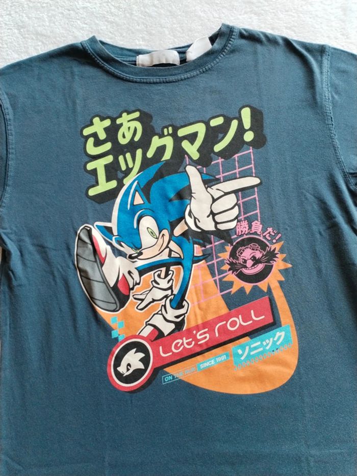 Tshirt Sonic Zara 10 ans - photo numéro 2