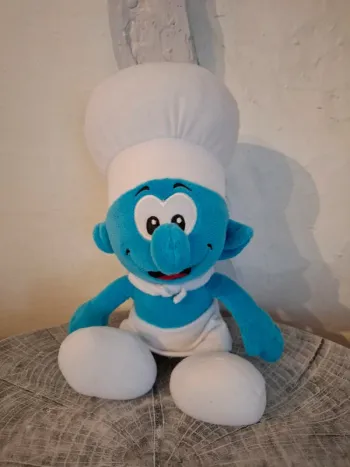 Peluche Schtroumpf cuisinier