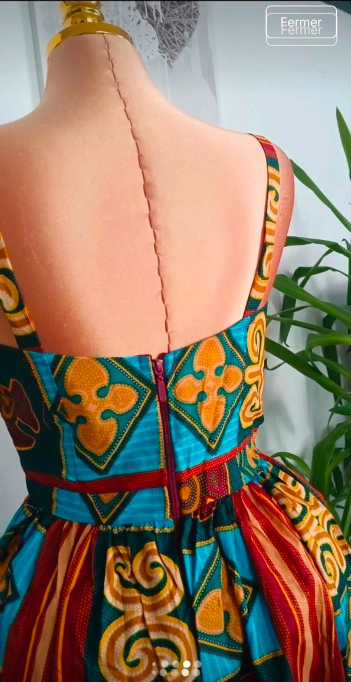 Magnifique Longue Robe d'été Neuve Taille L - photo numéro 8