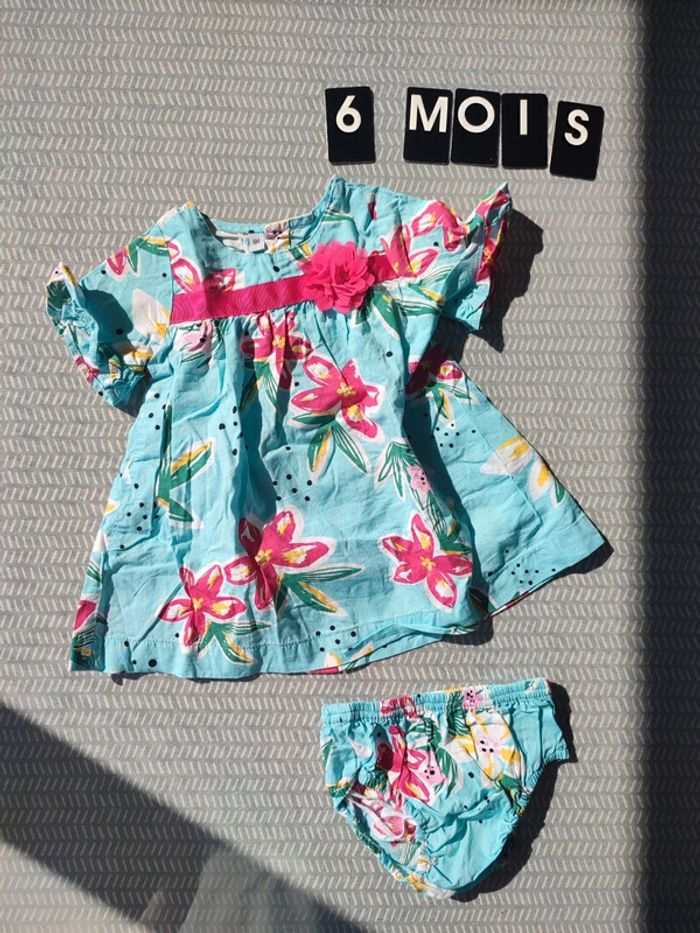 Robe et bloomer fille - Gémo - 6 mois